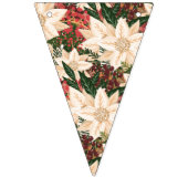 Leuke Kerstmis Poinsettia Splendor Vakantie Vlaggetjes (Tweede vlag)