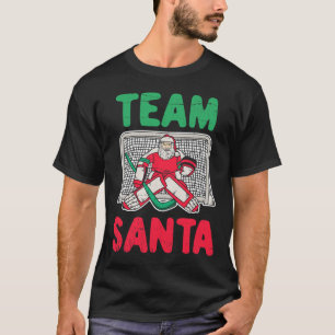 Leuke Kerstmis Santa Ice Hockey Goaltender Goalie  T-shirt