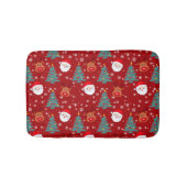 Leuke Kerstmis Santa Reindeer | Kerst Feestdagen Badmat (Voorkant)