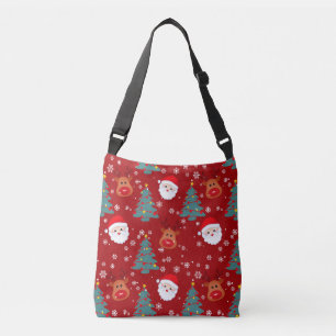 Leuke Kerstmis Santa Reindeer   Kerst Feestdagen Crossbody Tas