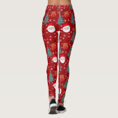 Leuke Kerstmis Santa Reindeer | Kerst Feestdagen Leggings (Achterkant)
