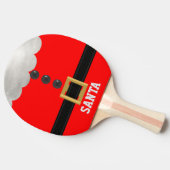 Leuke Kerstmis Santa Suit Grappig Feestelijk Rood Tafeltennisbatje (Zijkant)