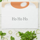 Leuke Kerstmis Schattig Minimaal Santa Gezicht Theedoek (Gevouwen)