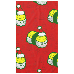 Leuke Kerstmis Tamago Sushi Santa Tafelkleed