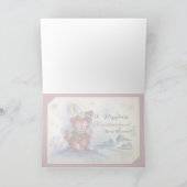 Leuke Kerstmis Teddy Feestdagen Kaart (Binnen)