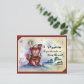 Leuke Kerstmis Teddy Feestdagenkaart (Staand voorkant)