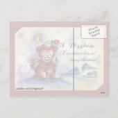 Leuke Kerstmis Teddy Feestdagenkaart (Achterkant)