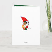 Leuke Kerstmis van de Hond van de Bokser Feestdagen Kaart (Achterkant)