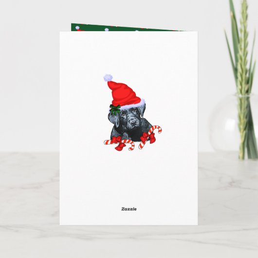 Leuke Kerstmis van de Labrador Feestdagen Kaart (Achterkant)