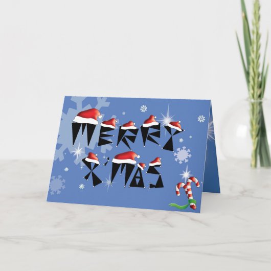 Leuke Kerstmis van de pret Feestdagen Kaart (Voorkant)