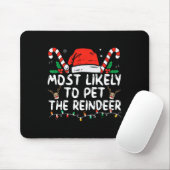 Leuke Kerstmis Waarschijnlijk Om Het Rendier Te Aa Muismat (Met muis)