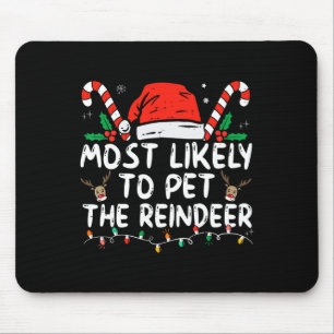 Leuke Kerstmis Waarschijnlijk Om Het Rendier Te Aa Muismat