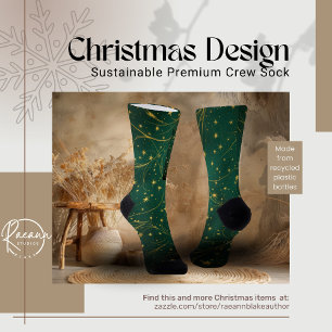 Leuke Kerstontwerp Duurzame Premium Crew Sock Sokken