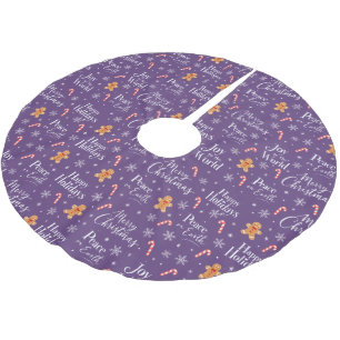 Leuke kersttitels met kerstmannen van gemberkoek kerstboom rok
