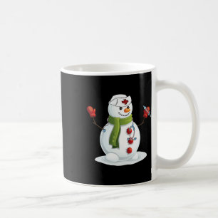 Leuke Kerstverpleegster Sneeuwman Verpleegster Rn Koffiemok