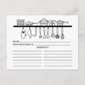 Leuke keuken Gadgets Vrijgezellenfeest Recept Kaar Briefkaart (Voorkant)