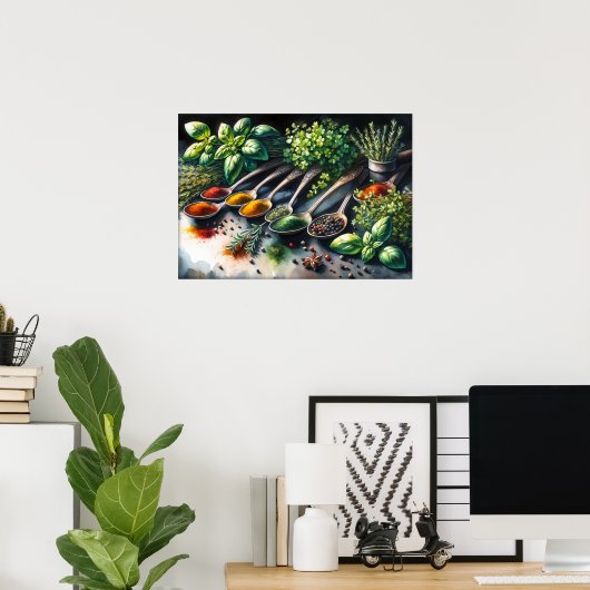 Leuke keuken voor eters poster (Thuiskantoor)