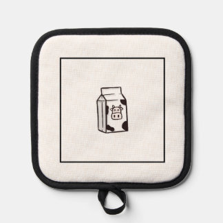 Leuke keukenaccessoire, koeienkartonnen, melkkarto pannenlap
