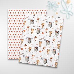 Leuke Kids Verjaardagspatroon Scrapbook Papier