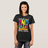 Leuke kijk uit 2e klas eerste dag van school gra t-shirt (Voorkant volledig)
