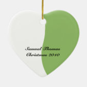 Leuke kikker "Baby's First Christmas" Foto Keramisch Ornament (Achterkant)