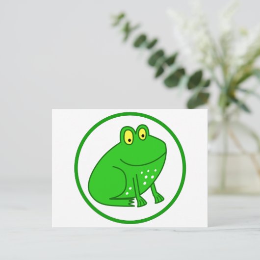 Leuke Kikker Briefkaart (Staand voorkant)