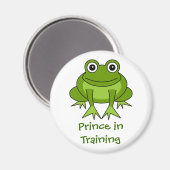 Leuke Kikker Cartoon - Prince in Training Magnet (Voorkant / Achterkant)