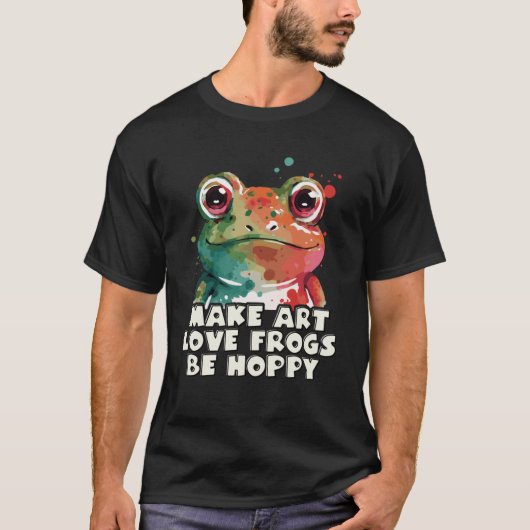 Leuke Kikker Geluk Pun T-shirt (Voorkant)