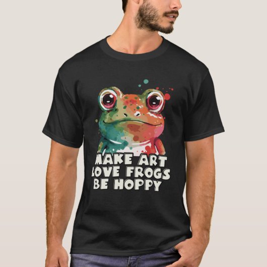 Leuke Kikker Geluk Pun T-shirt (Voorkant)