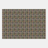 Leuke kikker gezicht dier gepersonaliseerd inpakpapier vel (Voorkant)