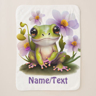 Leuke Kikker in Bloemen, baby deken