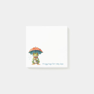 Leuke Kikker Notities – Regenachtige Dag Plezier Post-it® Notes