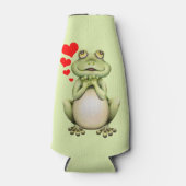 Leuke kikker tekening flesjeskoeler (Voorkant)