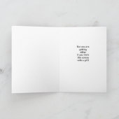 Leuke kikker voor verjaardag kaart (Binnen)