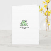 Leuke kikker voor verjaardag kaart (Gele Bloem)