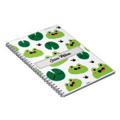 Leuke kikkers en bijen gepersonaliseerd met kinder notitieboek (Rechterzijde)