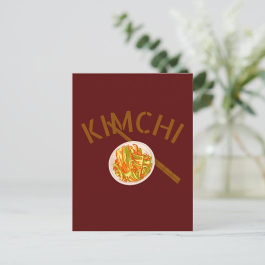 Leuke kimchi briefkaart (Staand voorkant)