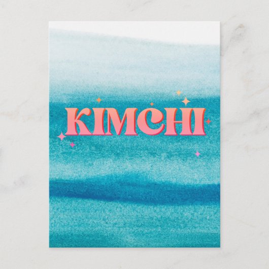 Leuke kimchi feestdagenkaart (Voorkant)