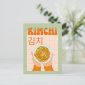 Leuke kimchi feestdagenkaart (Staand voorkant)