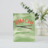 Leuke kimchi feestdagenkaart (Staand voorkant)