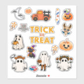 Leuke Kind Halloween Ghost Pumpkin Stickers (Vel)