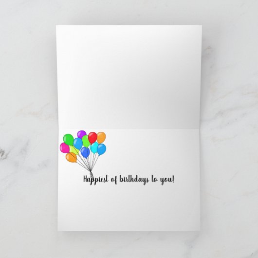 leuke kind verjaardagsmuizen in heldere kleuren kaart (Binnen)