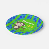 Leuke Kinder blauwgroene Partij van de Verjaardag Papieren Bordje (Gekanteld)