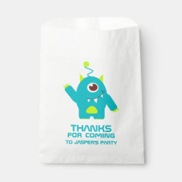 Leuke kinder buitenaardse verjaardagsfeestje gunst bedankzakje