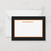 Leuke kinder eenhoorn voeg sentiment Halloween toe Notitiekaartje (Achterkant)