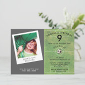 Leuke Kinder Football, Foto QR Code Verjaardagsfee Kaart (Staand voorkant)