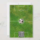 Leuke Kinder Football, Foto QR Code Verjaardagsfee Kaart (Achterkant)