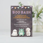 Leuke kinder Halloween-feestje Kaart (Staand voorkant)