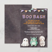 Leuke kinder Halloween-feestje Kaart (Voorkant / Achterkant)
