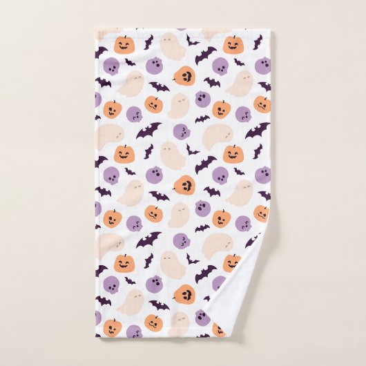 Leuke Kinder Halloween Patroon Bad Handdoek (Handdoek)